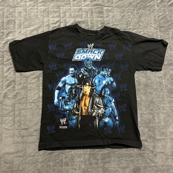 Vintage 2007 WWE Smackdown Undertaker Wrestling Shirt Youth Medium - Picture 1 of 7
